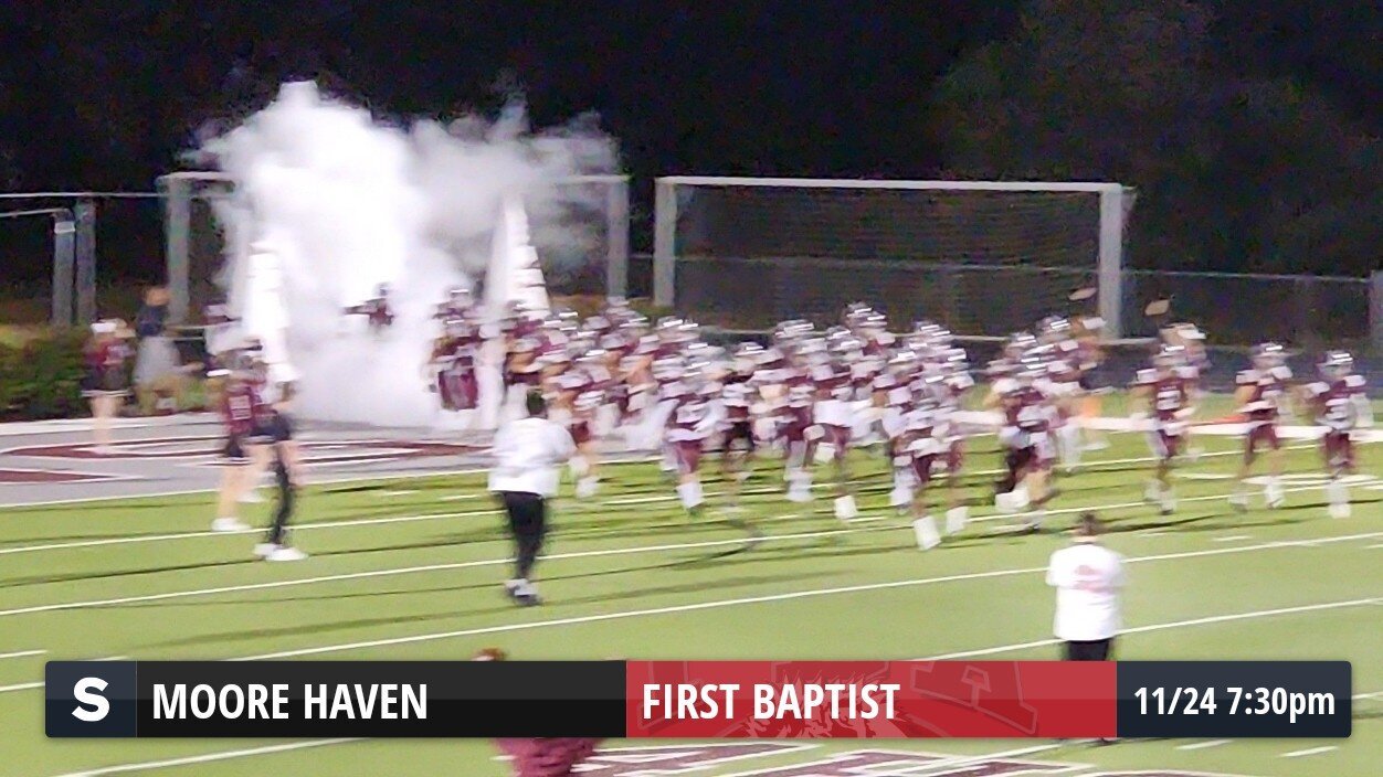 Defending State Champion First Baptist Academy Lions enter the field