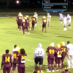 FBA threatening, on the MH 14 yard line